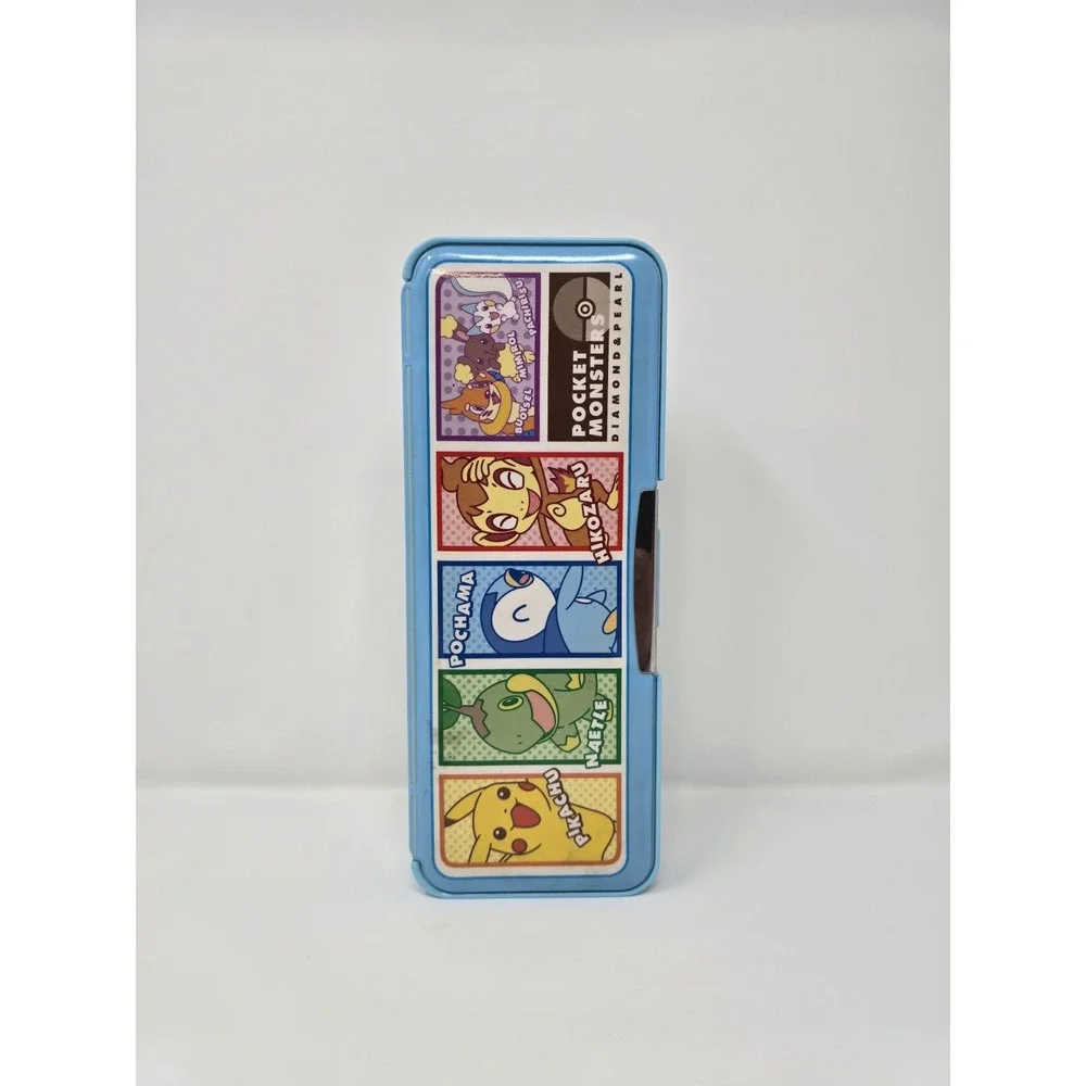 Pokémon Diamond & Pearl Pocket Monsters Pencil Case Box Blue Pikachu Japan